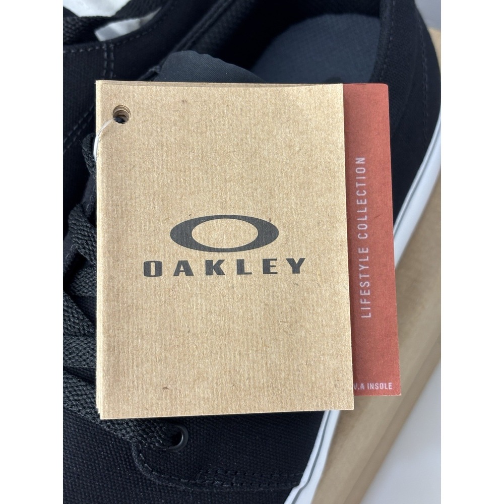 Oakley‎ Split Shoe Jet Black FOF100278 Size 10 Men's US New In Box Boat Sneaker - Picture 7 of 10
